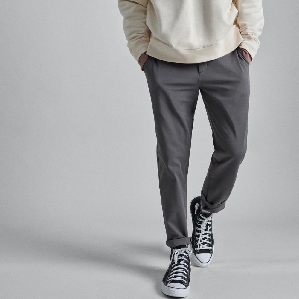 NWT Everlane The Slim Fit Performance Chino Uniform Slate Grey Cotton Size 29x28